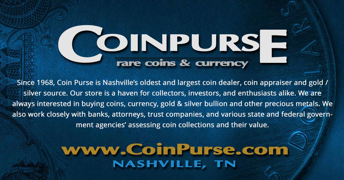 Coin Purse Nashville Rare Coins Currency Gold Silver